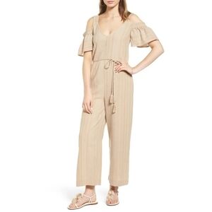 Moon River Cold Shoulder Jumpsuit